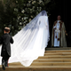 Meghan Markle and her bridal party arrive at St George's Chapel at Windsor Castle for her wedding to Prince Harry in Windsor, Britain, May 19, 2018. Brian Lawless/Pool via REUTERS - RC1EE21AD1C0